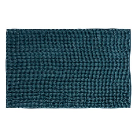 TAPIS MINI CHENILLE - 50X80CM - COULEUR PÉTROLE 