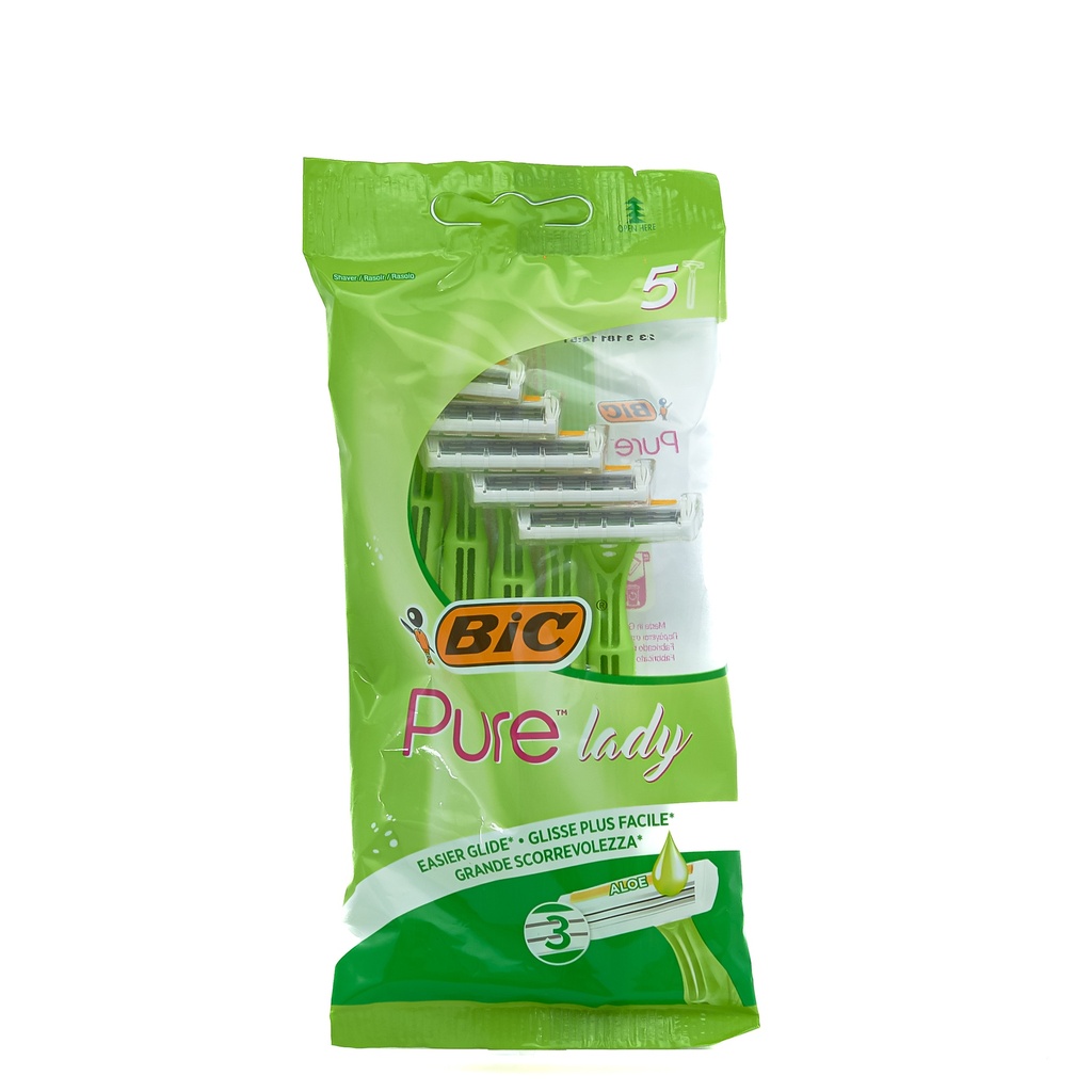 Bic 3 rasoirs jetables 5pcs pure lady