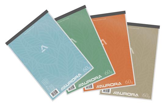 BLOC NOTES 21X29CM - SANS BORD - QUADRILLÉ 5MM - 100 FEUILLES - AURORA
