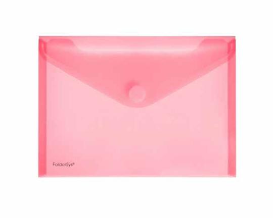 FOLDERSYS ENVELOPPE VELCRO A5 ROUGE