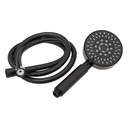 5Five Pommeau de Douche Flexible 5 Fonctions Noir