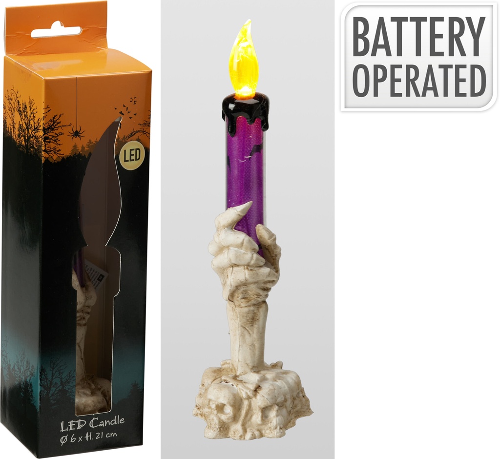 HALLOWEEN BOUGIE À LED DÉCORATIVE