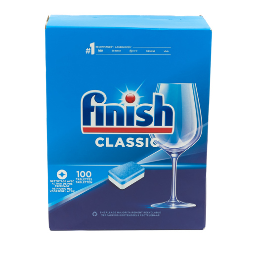 Finish tabs lave-vaiselle 100pcs classique