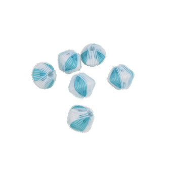 SET DE 6 BALLES DE LAVAGE ANTI-POILS 5CM BLEU