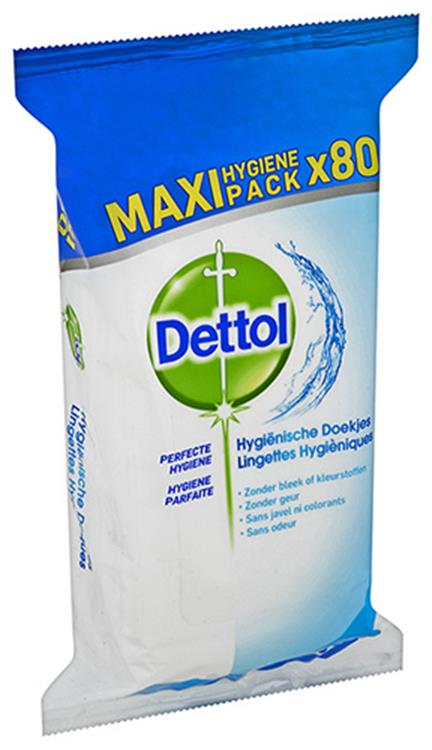 Dettol lingettes 80pcs Hygiène