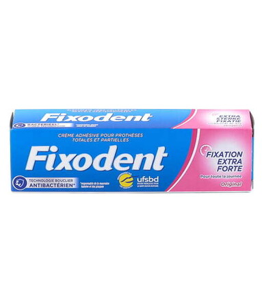 Fixodent Crème adhesive Original 47gr Fixation extra forte