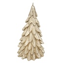 Bougie de Noël Sapin Doré Atmosphera 20,5cm 396g