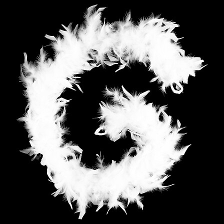BOA EN PLUME - 1M80 - 45GR - BLANC