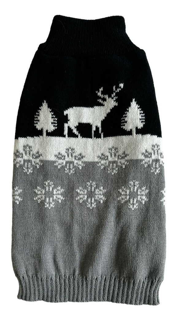 PULL NOEL  GRIS  TAILLE S  30CM