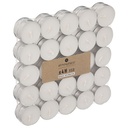Atmosphera Bougies Chauffe-Plat Blanches, Lot de 50, Ø3.7cm, 4H
