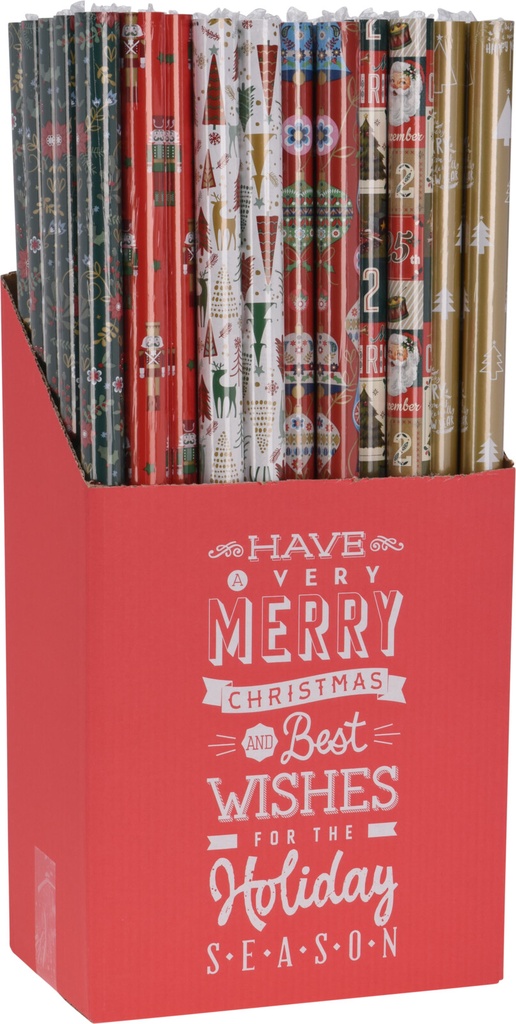 PAPIER CADEAUX - 70X200CM - 6 MODÈLES DISPONIBLES