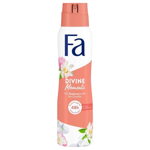 Fa Déodorant Spray Divine Moments 150ml 48h Sans Aluminium Camélia