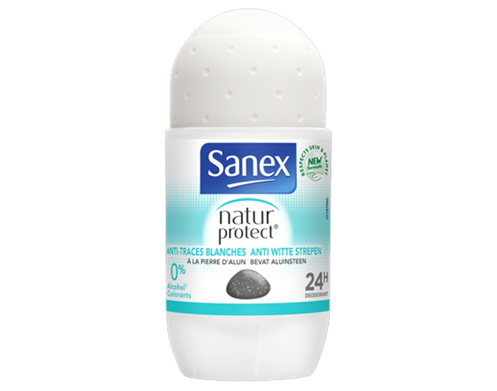 Sanex Roll On 50ml Protect Anti-trace Blanche Nl.Fr.