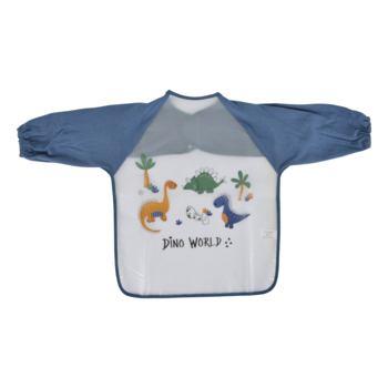 BAVOIR A MANCHES LONGUES PEVA ET TISSU 43*32CM DINO WORLD