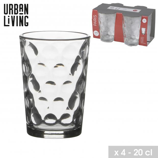 URBAN LIVING PARIS GOBELET X4 20CL