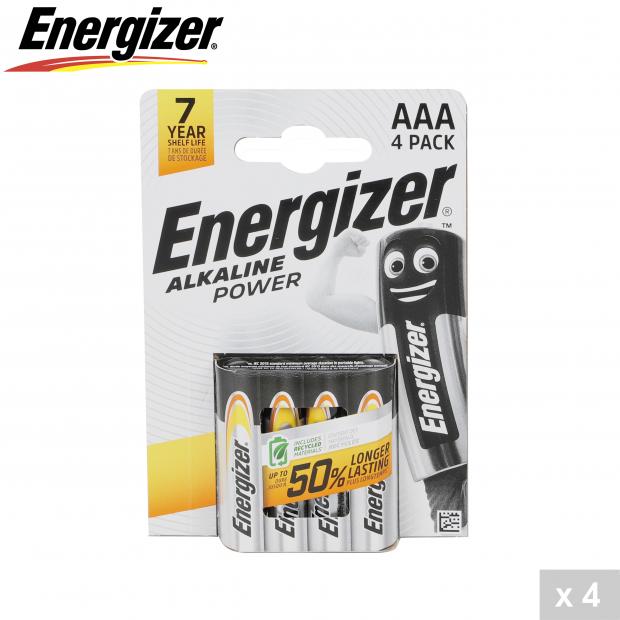 ENERGIZER - 4 PILES ALCALINE POWER AAA/R03