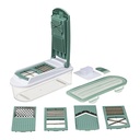 5Five Mandoline Multi-découpe 10 Accessoires Coupe-Légumes Vert Blanc