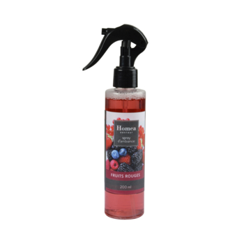 SPRAY D'AMBIANCE 200ML ESSENTIEL PARFUM FRUITS ROUGES
