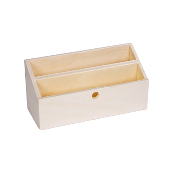 PORTE LETTRES BOIS SCANDI 2 COMPARTIMENTS 23*9*H11CM
