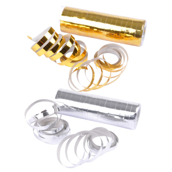 SET DE 2 ROULEAUX SERPENTINS METALLISES 4M