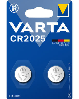 PILES VARTA LITHIUM CR2025 BLISTER 2P