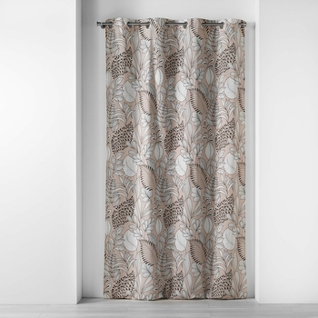 RIDEAU A OEILLETS 140 x 240 CM COTON IMPRIME PANABEL NATUREL