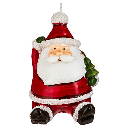 Bougie Atmosphera Noël Père Noël Assis Sapin 120g