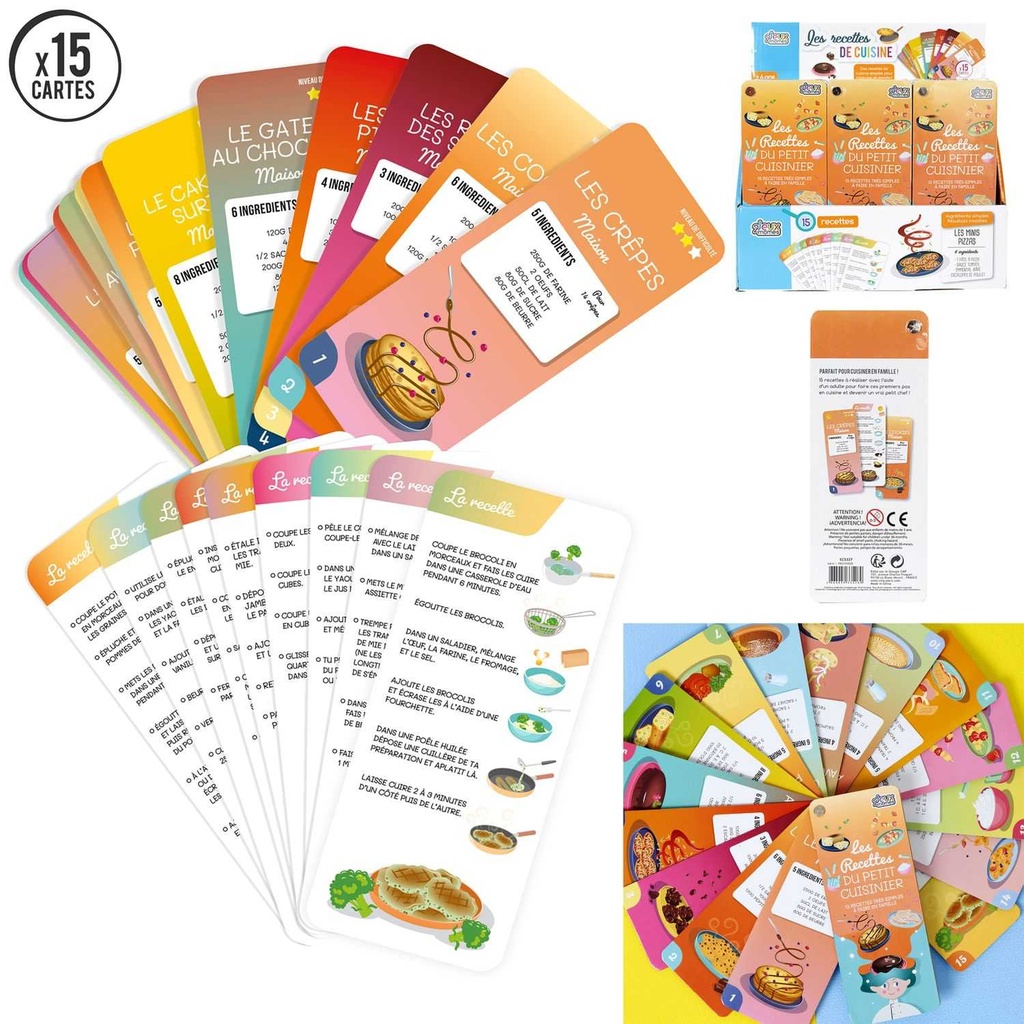 CARTES ÉDUCATIVES - RECETTES DU CUISINIER