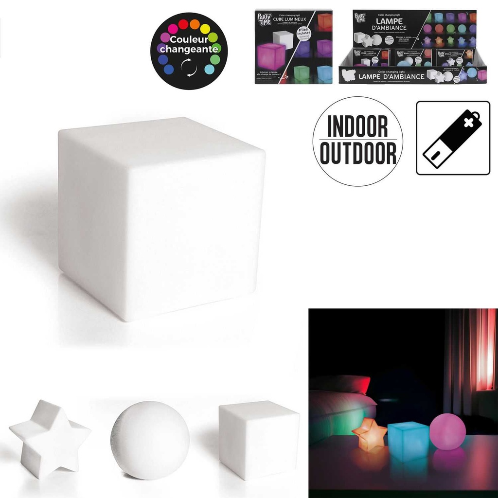 LAMPE COULEUR CHANGEANTE - H7.8CM