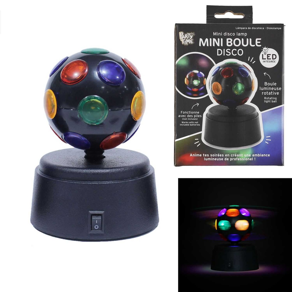BOULE DISCO MINI À PILES