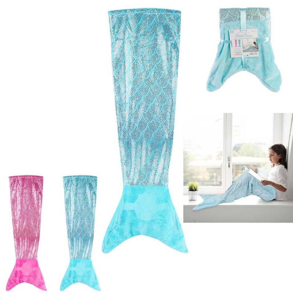 PLAID SIRÈNE À PAILLETTES - 56X132CM