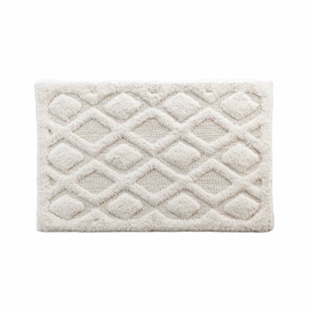 TAPIS DE BAIN 50 x 80 CM COTON JACQUARD TUFTE NEMESIS