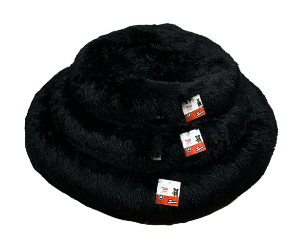 PANIER ROND NIRVANA NOIR  70X14CM