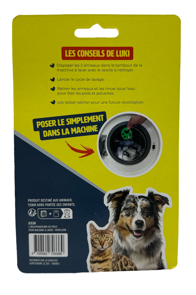 DETACHEUR DE POILS POUR TEXTILES - 2 PIECES - 9X9X1,5CM