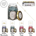BOUGIE PARFUMÉE EN BOCAL DÉCORATION - BIJOU SURPRISE