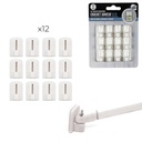 CROCHET ADHESIF POUR TRINGLE A RIDEAU X12 