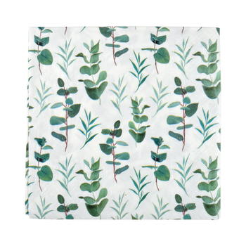 SET DE 20 SERVIETTES EN PAPIER 3 PLIS 33*33CM EUCALYPTUS
