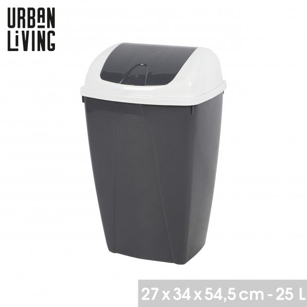 PASHA POUBELLE FLIP 25L BICOLORE