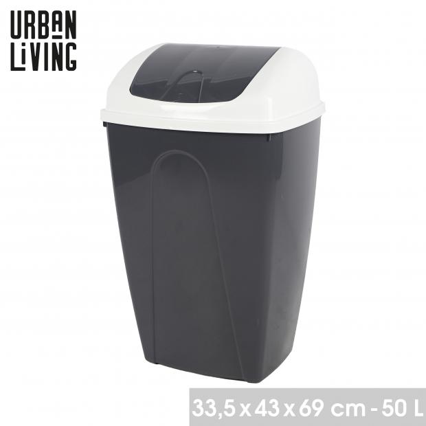 PASHA POUBELLE FLIP 50L BICOLORE