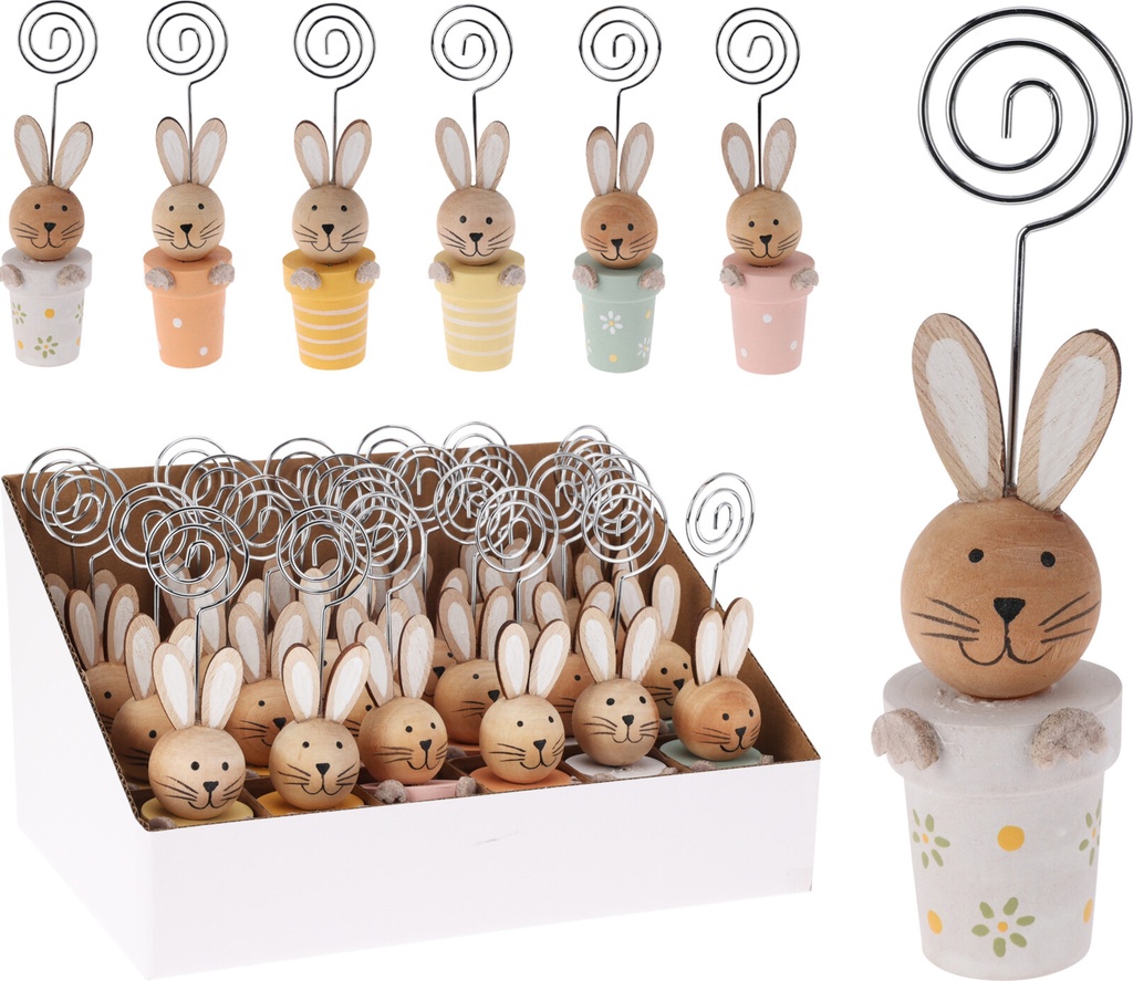 BADGE LAPIN EN BOIS 6AS