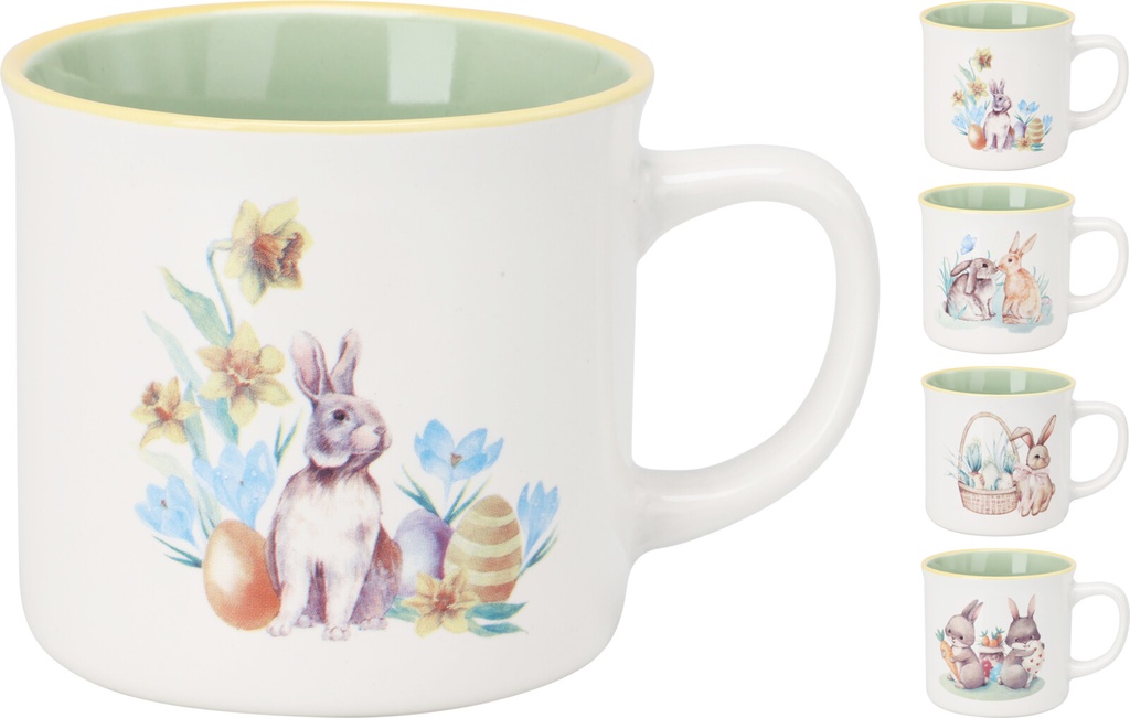 MUG PORCELAINE 4ASS DESIGN