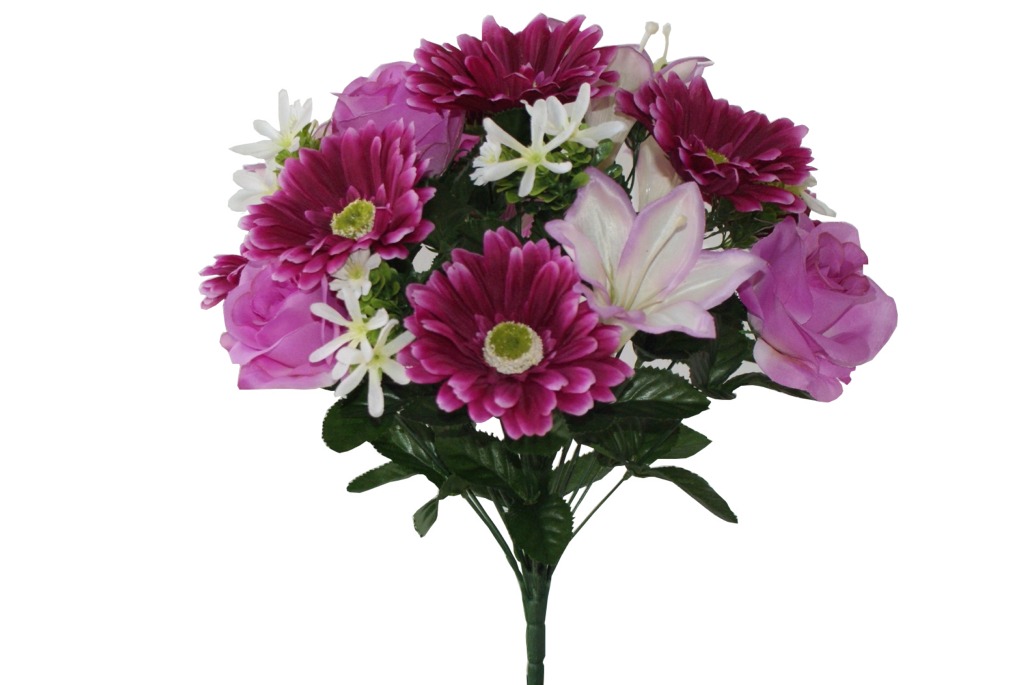 MIXED ROSE/GERBERA/LILY X21 LAVENDER