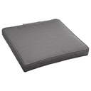 Hespéride Galette Chaise KORAI Ardoise 40x40cm, Scratch, Déhoussable Extérieur