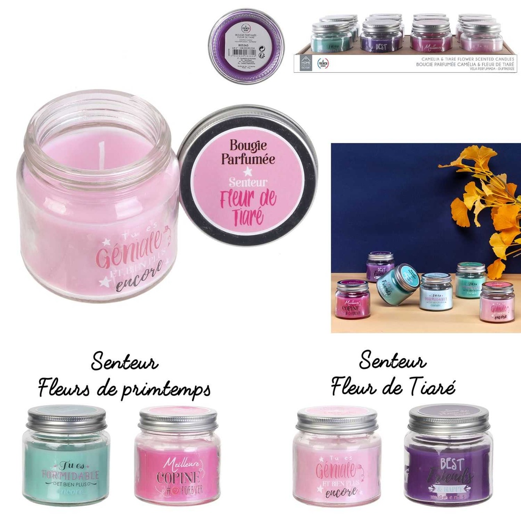 BOUGIE PARFUMÉE EN POT AMITIÉ - H6.5CM