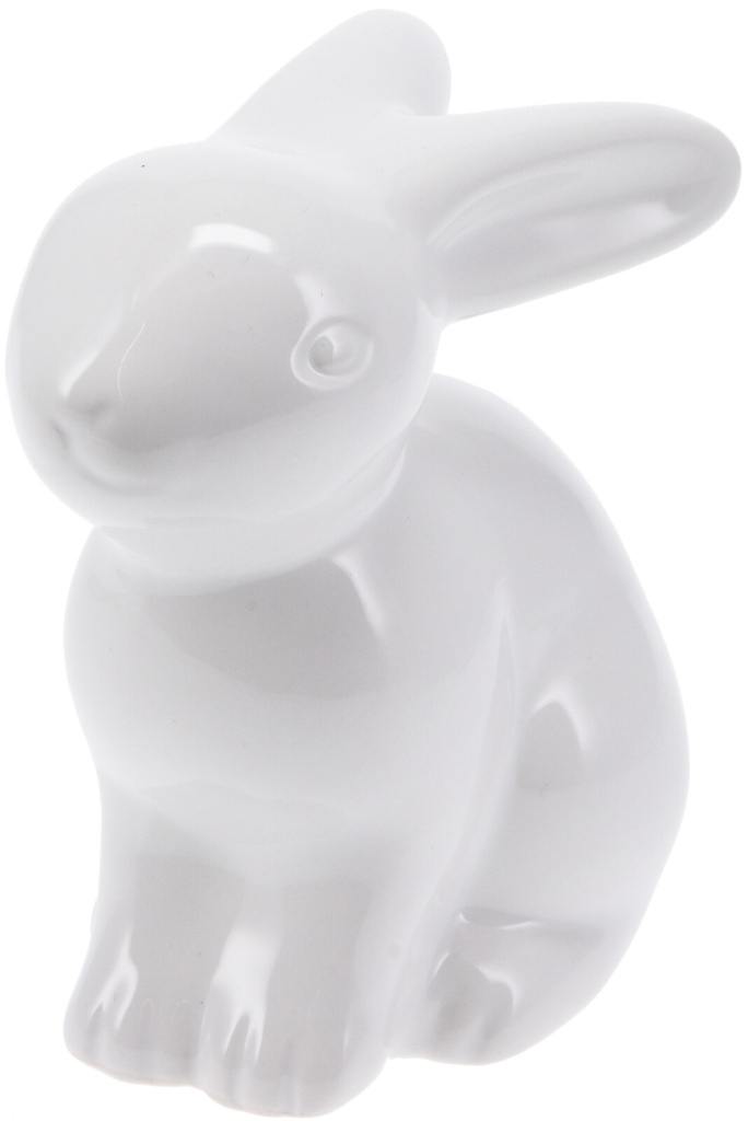 LAPIN BLANC 12CM EN CÉRAMIQUE