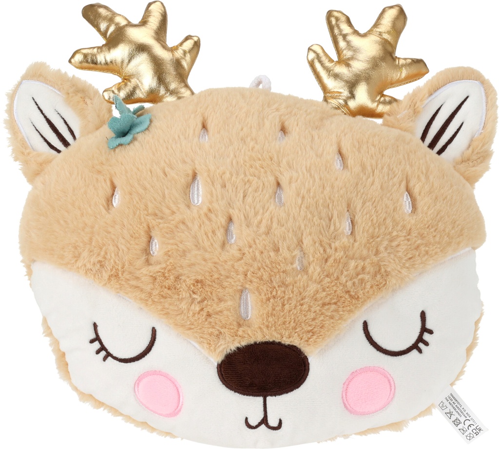 OREILLER EN PELUCHE 28X25X10CM