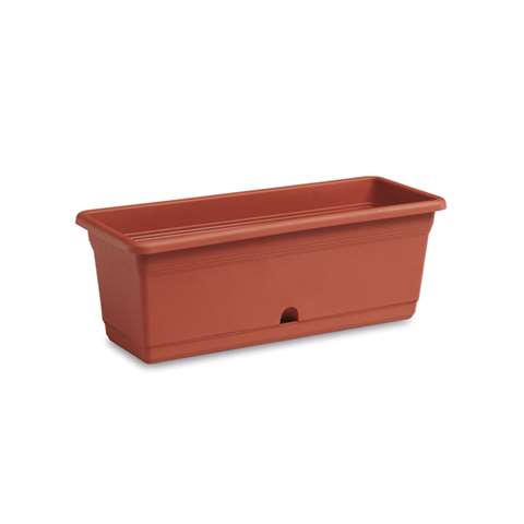 JARDINIERE 9L TERRACOTTA 40X20X18CM  AVEC RESERVOIR D'EAU 