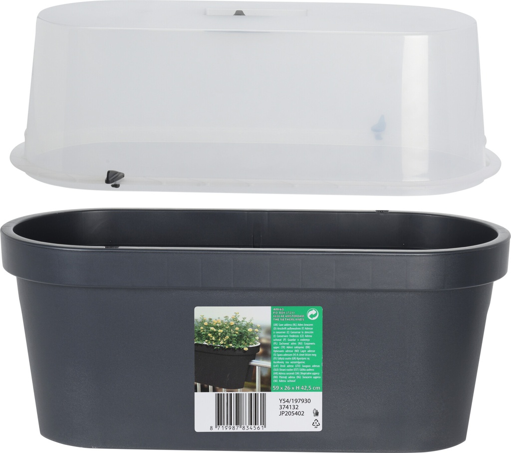 POT FLEURS BALCON 60X28X25CM