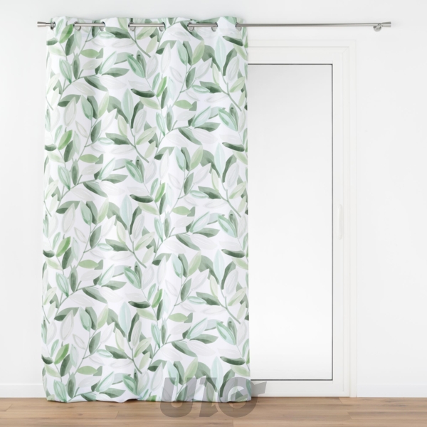 RIDEAU A OEILLETS 140 x 260 CM POLYESTER IMPRIME ELEONORE