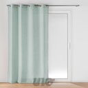 PANNEAU A OEILLETS 140 x 280 CM EFFET LIN TISSE CLORIS BLEU